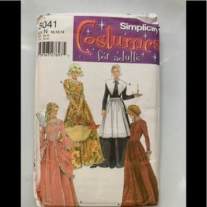 Sewing pattern Puritan, Centennial Costumes, Simplicity Costumes for Adu…